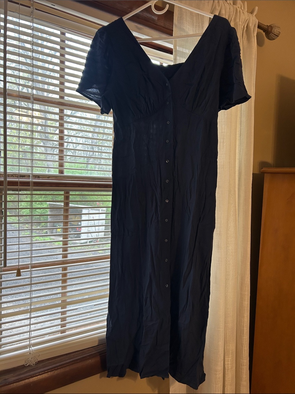 Old navy NWT Classic Navy Button-Front Midi Dress - Women